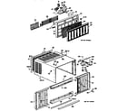 GE AQ908ASQ1 grille/cabinet diagram