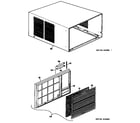GE AXN30W3X1 grille/cabinet diagram