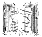GE TFF20PCM doors diagram