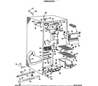 GE TFF20PCM freezer section diagram