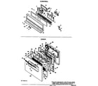 GE JKP07*D1 control/door diagram