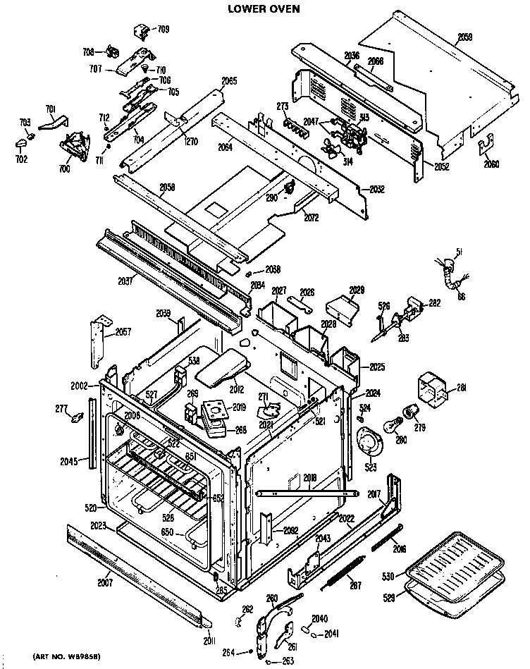 Lower oven