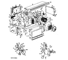 GE A3B689DJELW2 chassis/compressor diagram