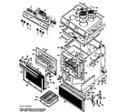 GE JSC27G*H1 oven/cooktop diagram