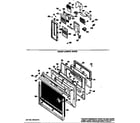 GE JKP77G*J1 door lower oven diagram