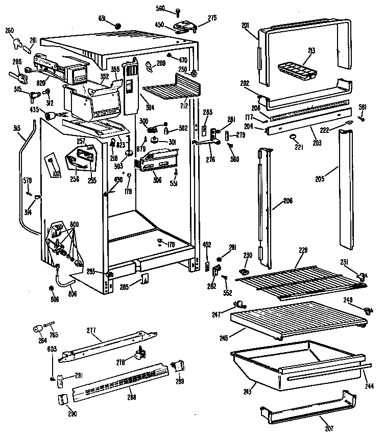 Cabinet/shelves