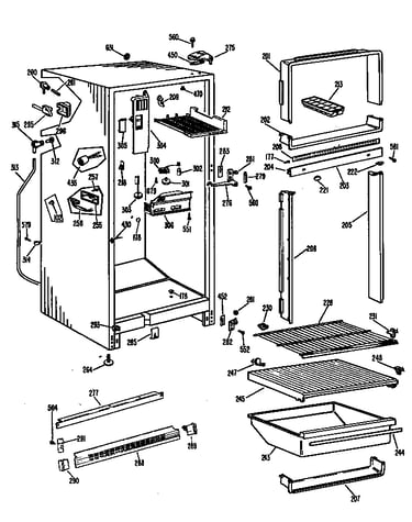 Cabinet/shelves