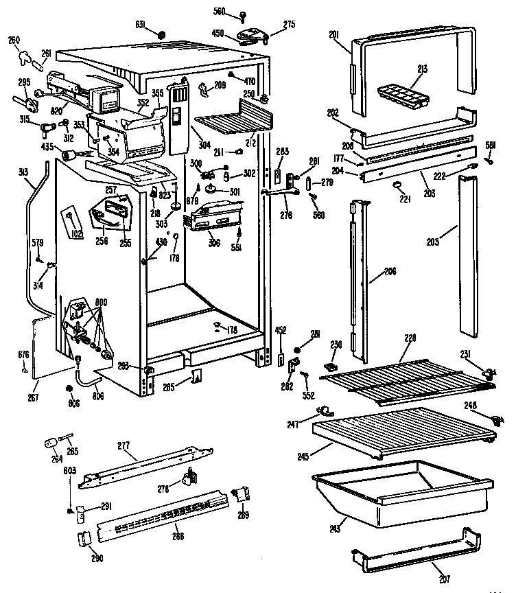Cabinet/shelves