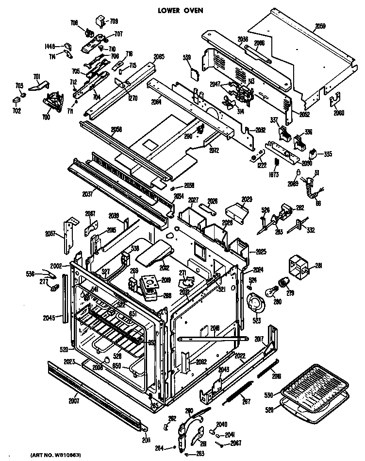 Lower oven