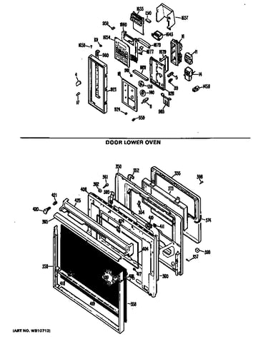 Door lower oven