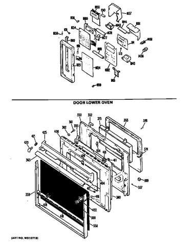 Door lower oven