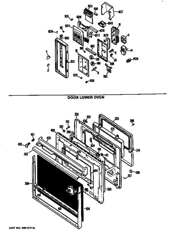 Door lower oven