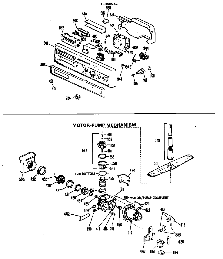MOTOR-PUMP MECHANISM