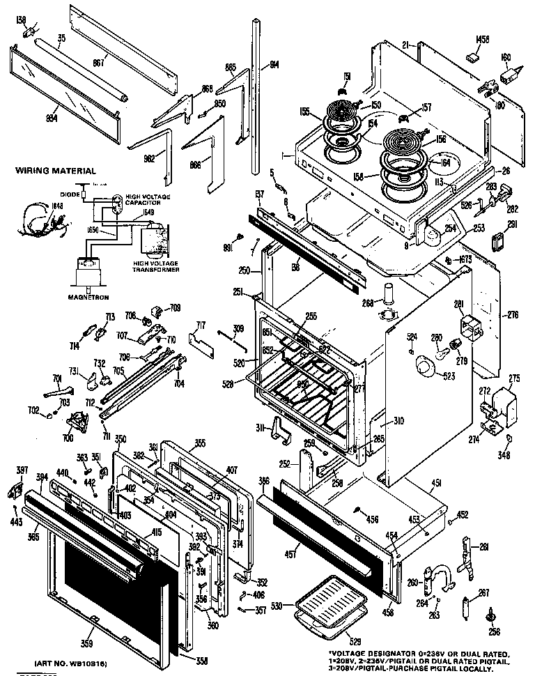 Door/oven/cooktop