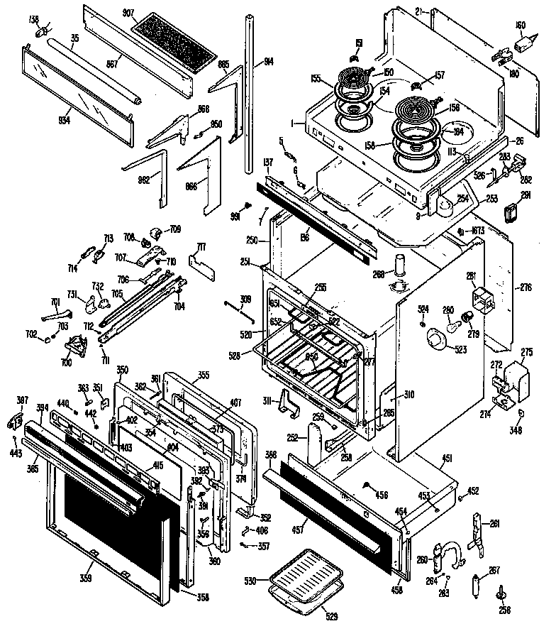 DOOR/OVEN/COOKTOP