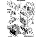 GE JHP69G*K2 door/oven/cooktop diagram