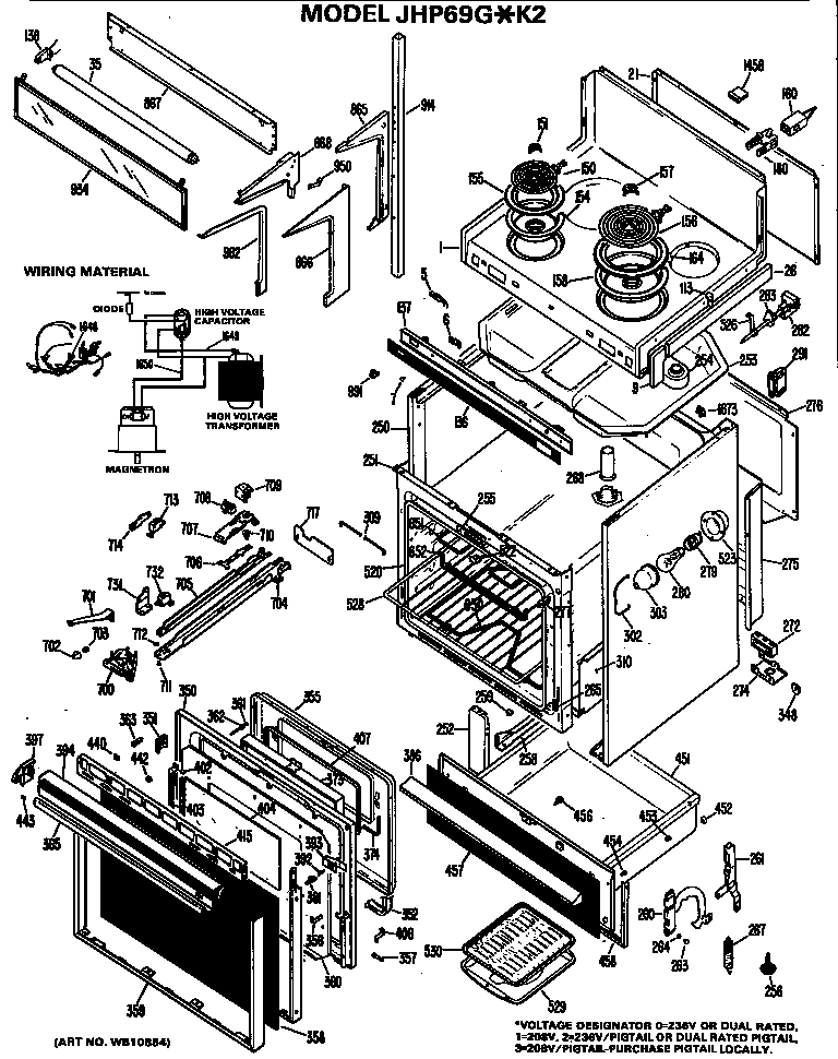 Door/oven/cooktop