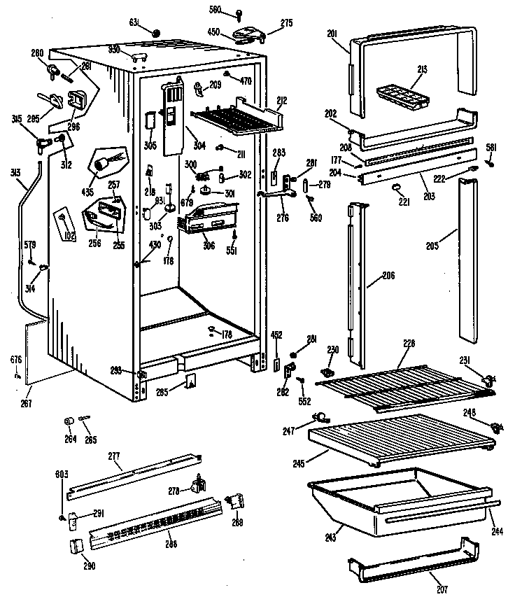 Cabinet/shelves