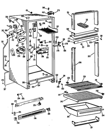 Cabinet/shelves