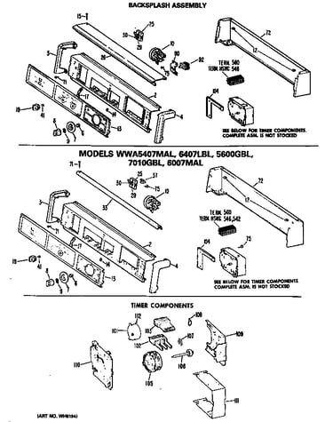 Backsplash assembly