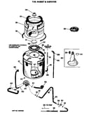 Tub, basket & agitator