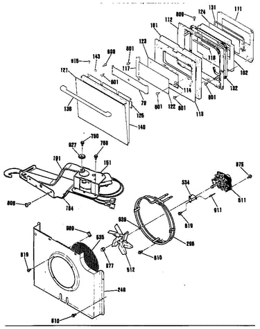 Door/lock/fan