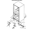 GE TCX22ZASBR cabinet/rollers diagram