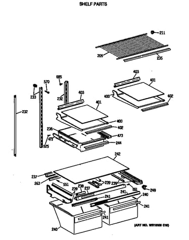Shelf parts