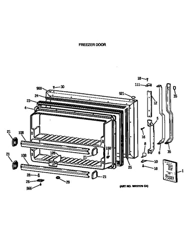 Freezer door