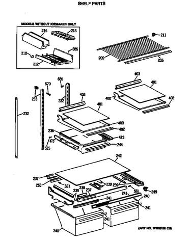 Shelf parts