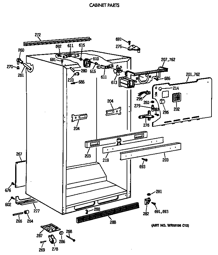 Cabinet parts
