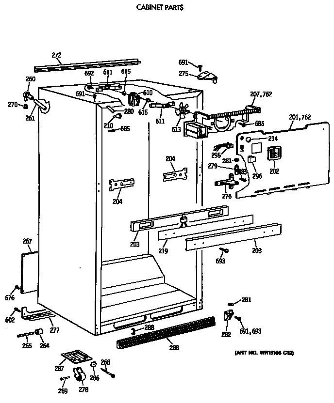 Cabinet parts