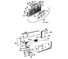 GE AJH10D1T1 grille/cabinet diagram