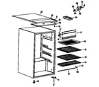GE SC4SSA cabinet/shelves diagram