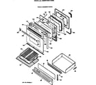 GE JGBP61WEV1WW door & drawer parts diagram