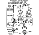 GE WWA8330BAL transmission - complete breakdown diagram