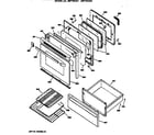 GE JBP76GS2 door diagram