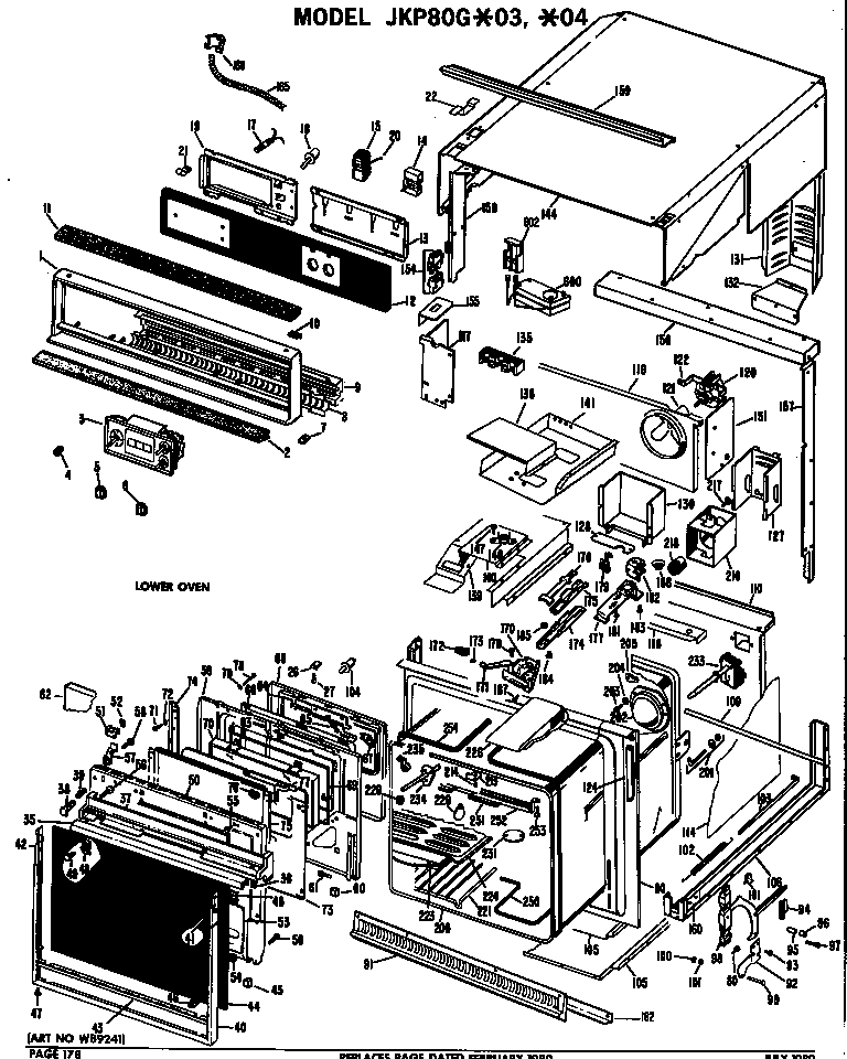 Lower oven