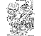 GE JCP68*W2 range assembly diagram