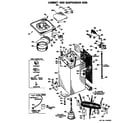 GE WWA8319VCL cabinet and suspension asm. diagram