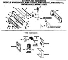 GE WWA8300VCL timer components diagram