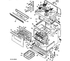 GE JHC56*VA electric range assembly diagram