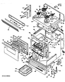 Electric range assembly
