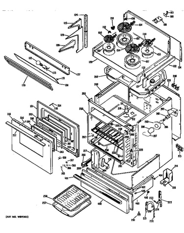 Electric range assembly
