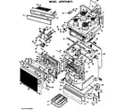GE JHP97G*Y3 electric range assembly diagram