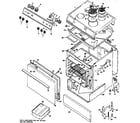 GE JSS01*01 electric range assembly diagram