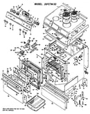 Electric range assembly