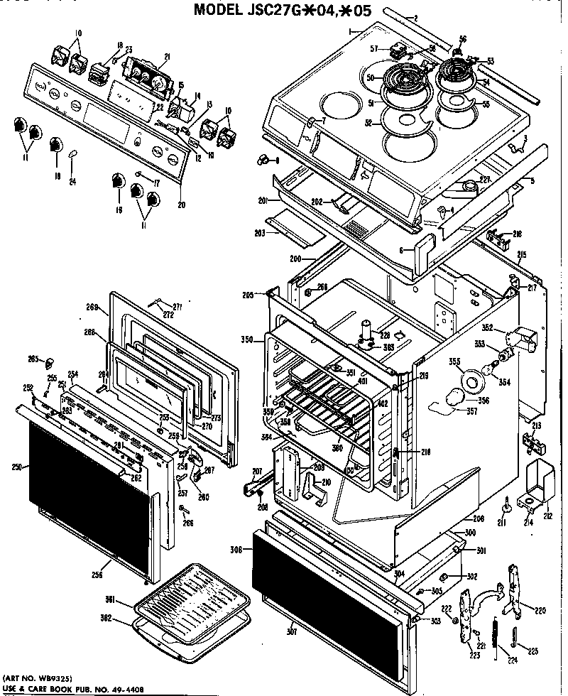 Electric range assembly