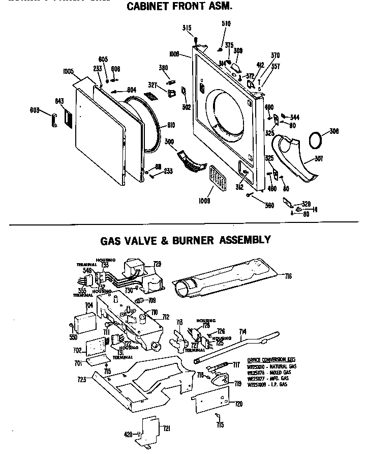 GAS VALVE & BURNER ASSEMBLY