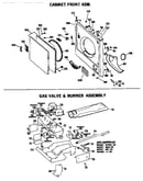 Gas valve & burner assembly